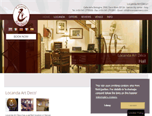 Tablet Screenshot of locandaartdeco.com